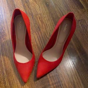 Red Aldo heels